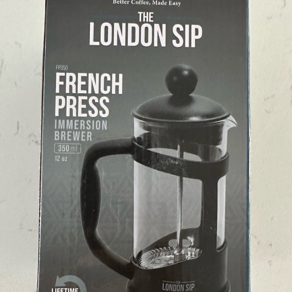 Black French Press Immersion Brewer